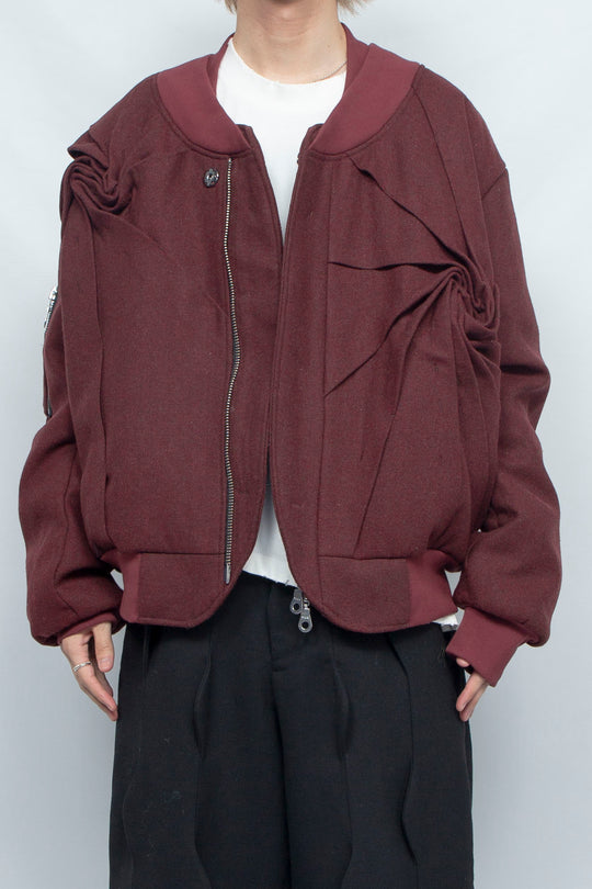 Swirl MA-1 Bomber Jacket Red