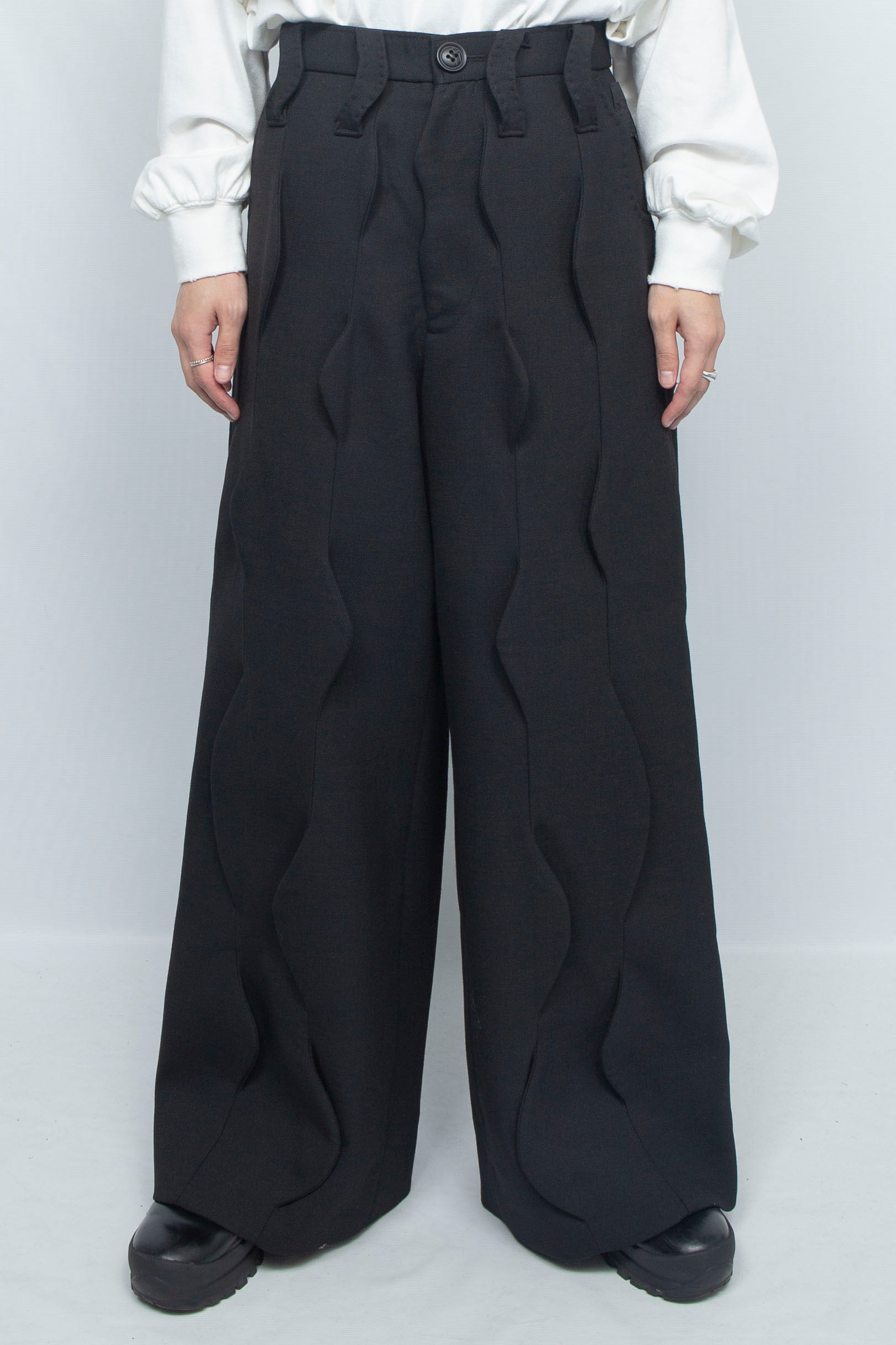 Water Wave Pants BLACK / O SELF ONE 通販・店舗 渋谷・神泉セレクトショップR for D