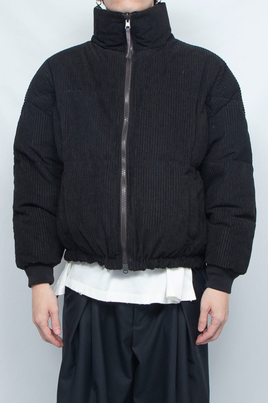 Sunset Check Reversible Down Blouson BLACK