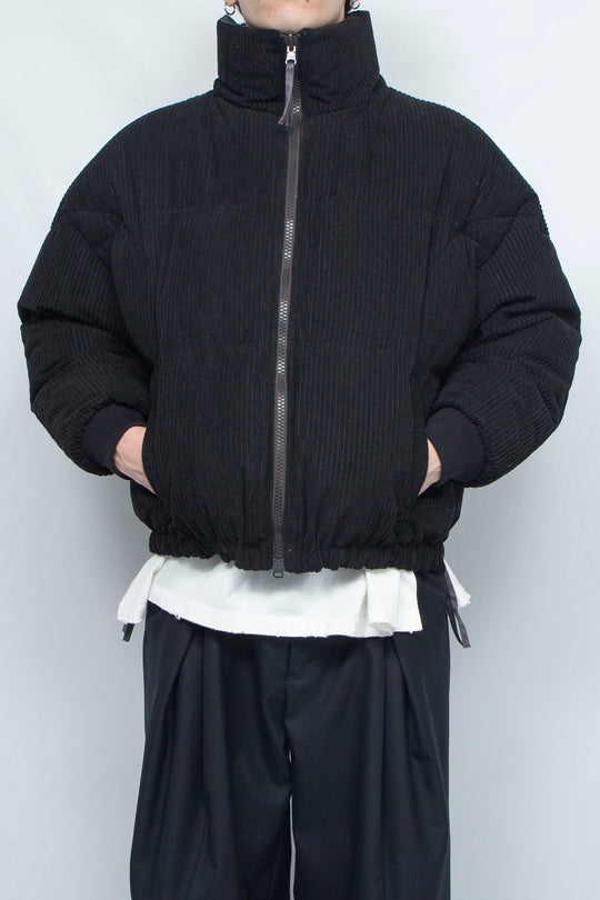 Sunset Check Reversible Down Blouson BLACK