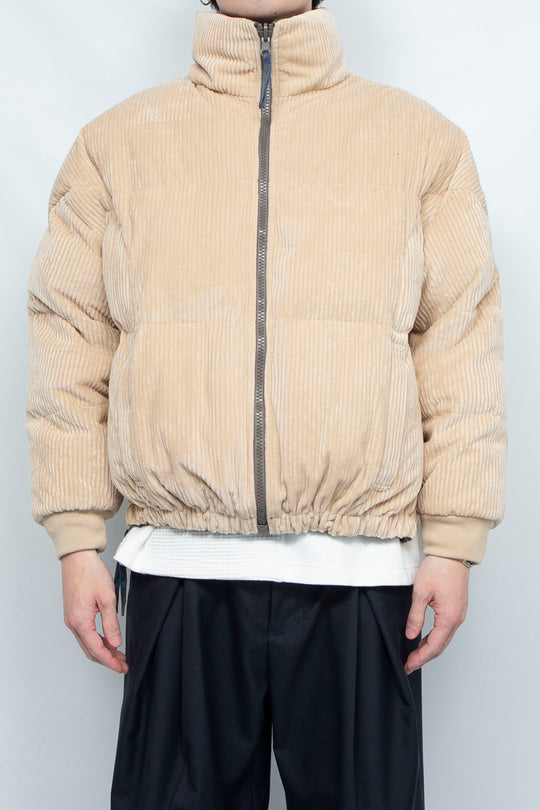 Sunset Check Reversible Down Blouson BEIGE