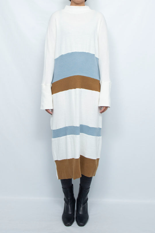 border stripe dress