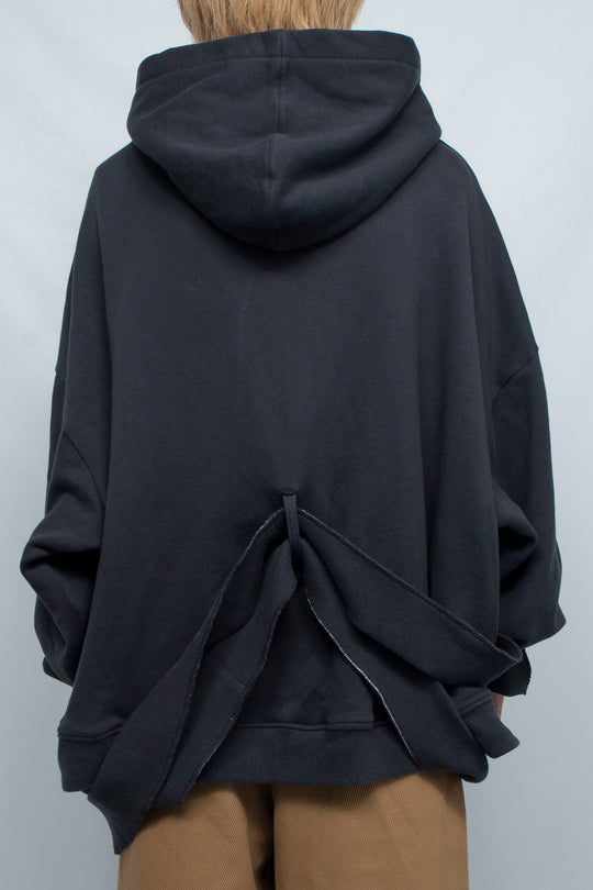 OVER BELT HOODIE CHARCOAL