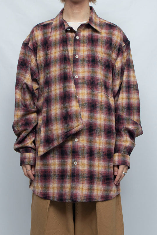 OVER COLLAR SHIRT RED