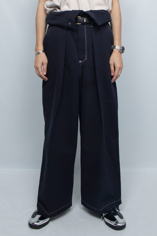 MEKURE BAGGY PANTS NAVY