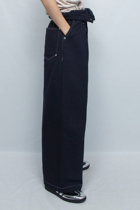 MEKURE BAGGY PANTS NAVY