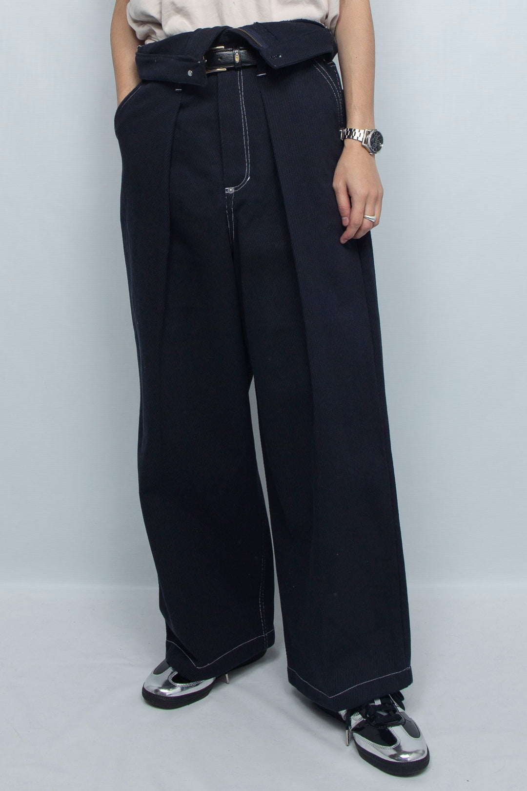 MEKURE BAGGY PANTS NAVY