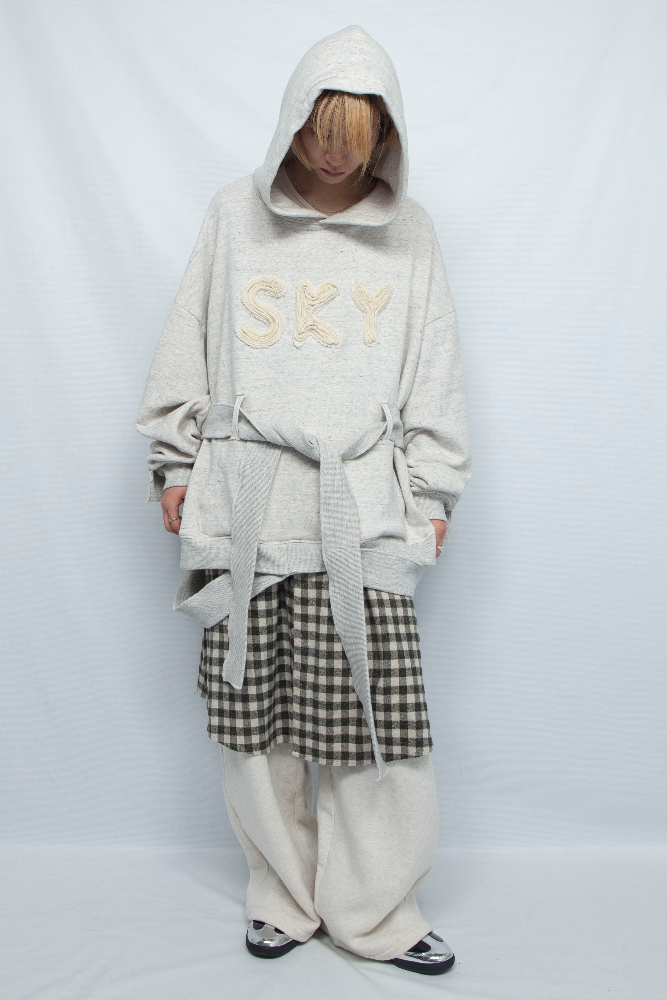 OVER BELT HOODIE OATMEAL SIKIYA 通販・取り扱い店舗 渋谷・神泉の