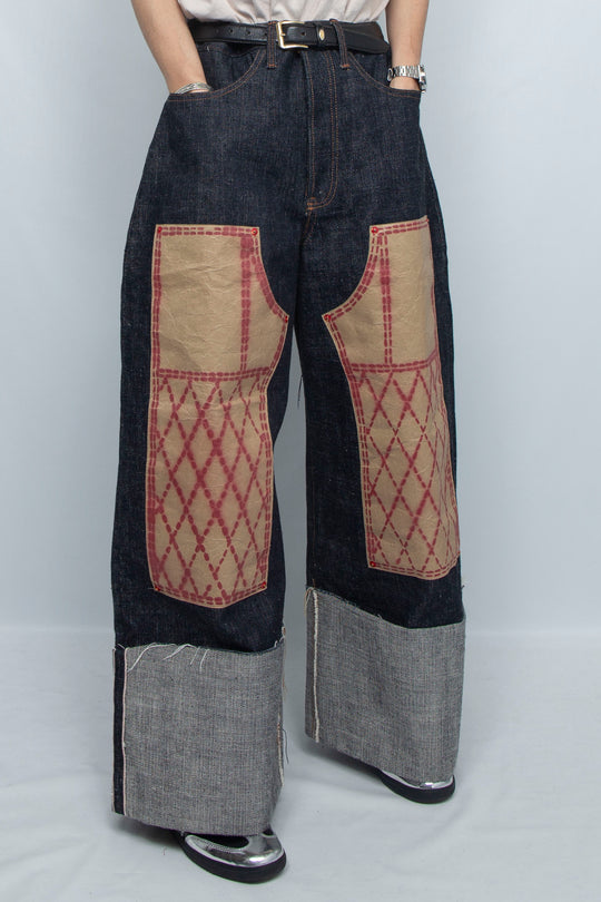 PATCH DOUBLE KNEE JEANS