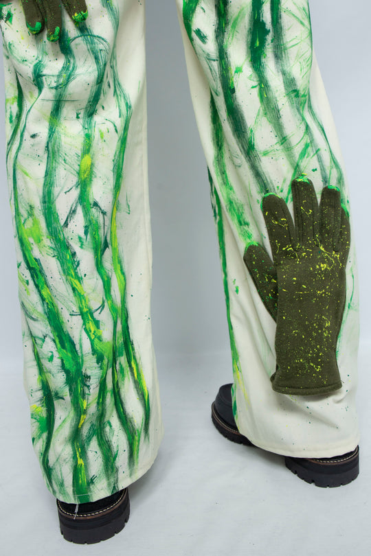 Remake Glove Pants White