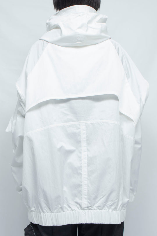 重ねハイネックビッグパーカー WHITE M