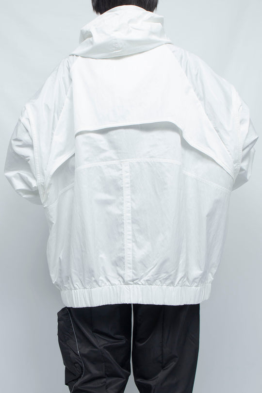 重ねハイネックビッグパーカー WHITE M