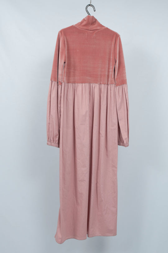 raimu Docking Gathered Dress pink