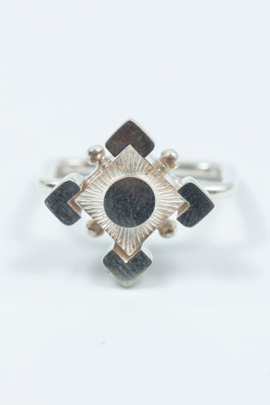 Rhombus silverblock 002 Ring