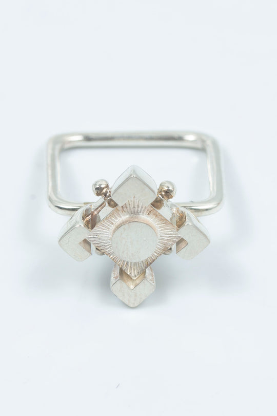 Rhombus silverblock 002 Ring