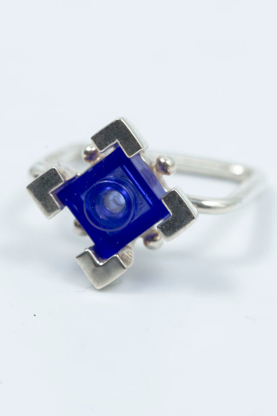 Rhombus colorblock  ring