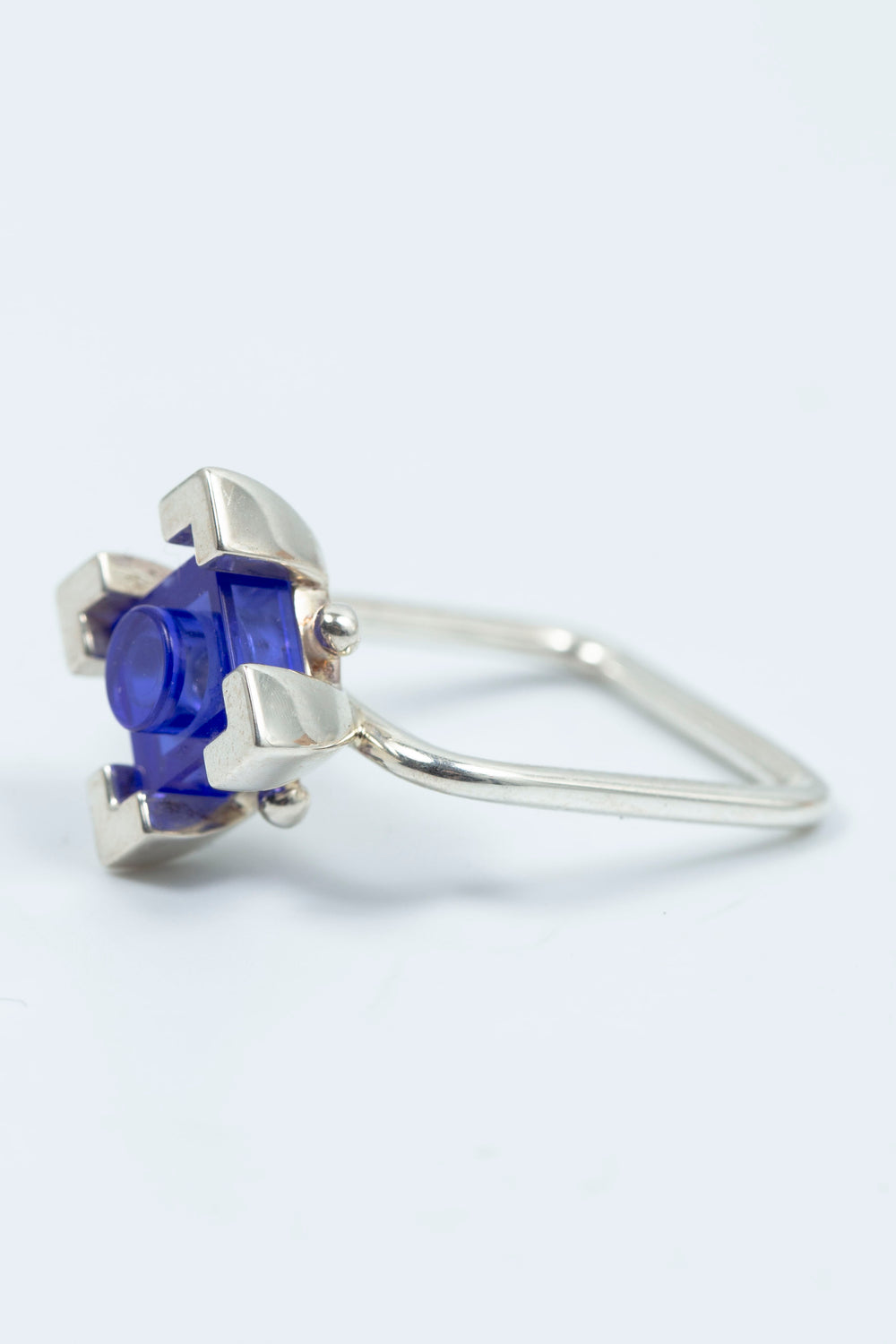 Rhombus colorblock  ring