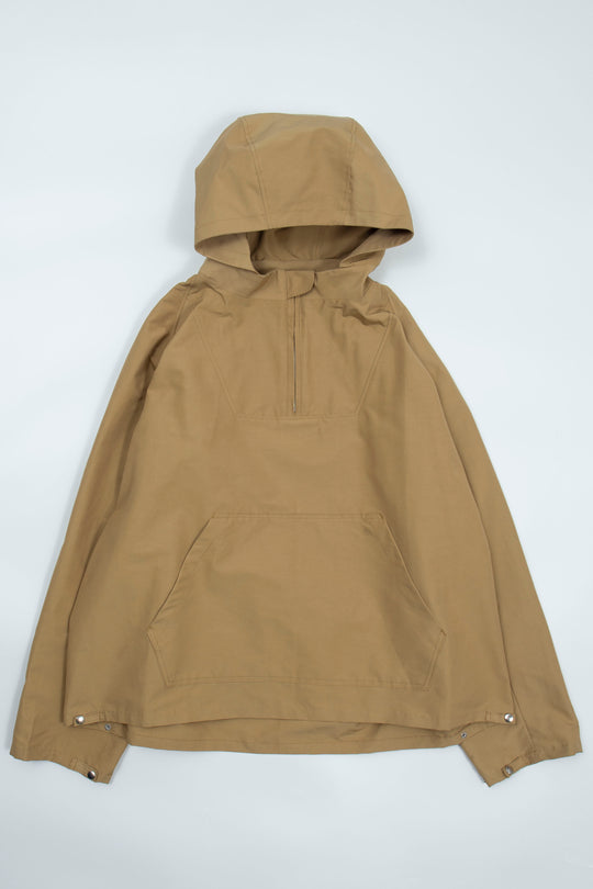 Nylon hoodie  Beige