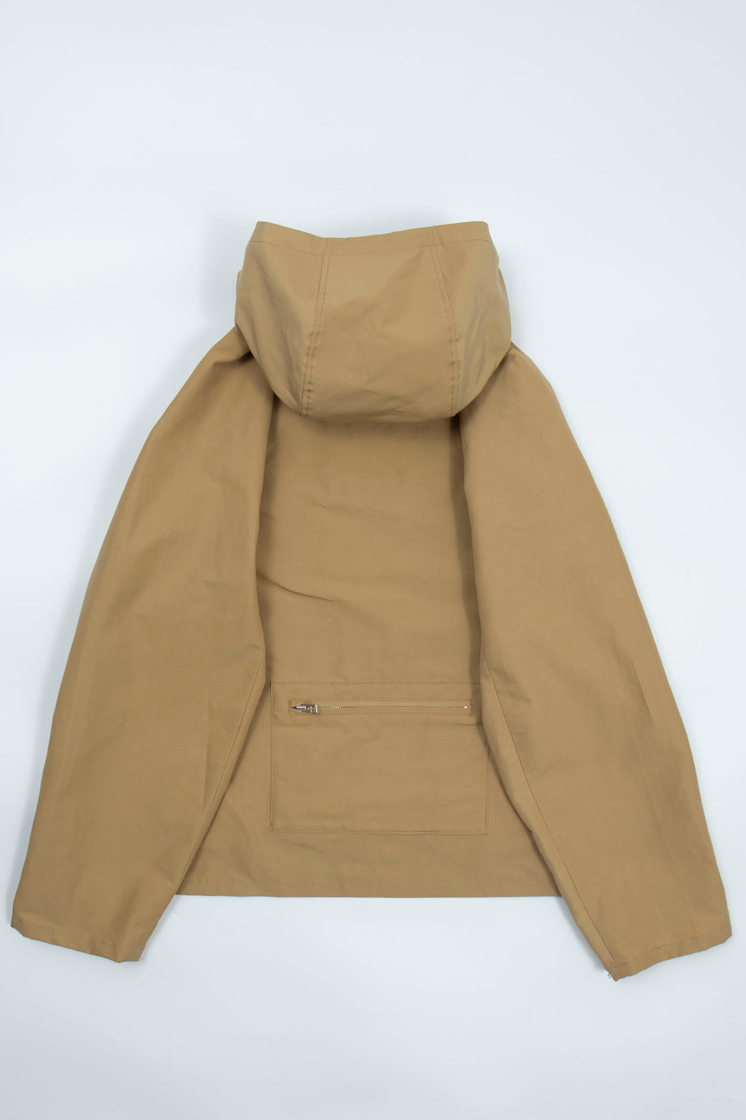 Nylon hoodie  Beige