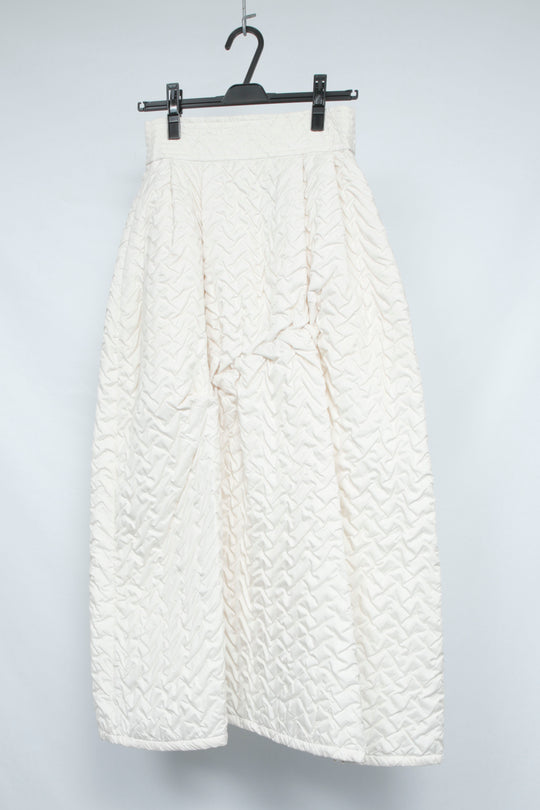 Create Clair flare skirt white