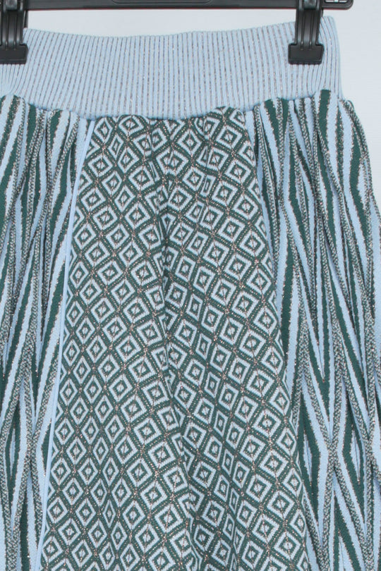 Create Clair knit skirt green