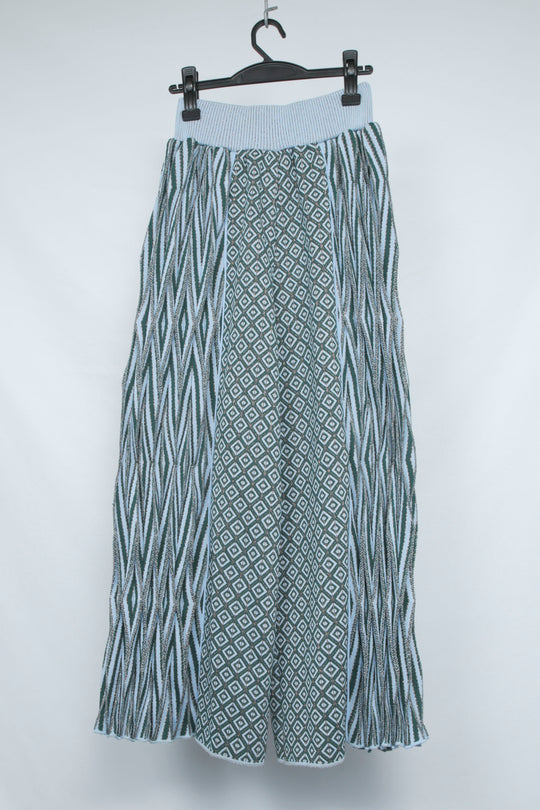 Create Clair knit skirt green