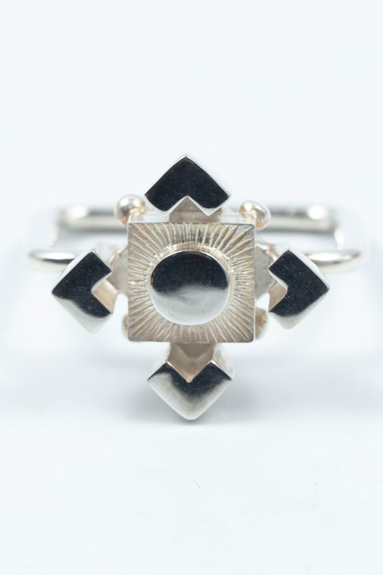 Rhombus silverblock 001 Ring