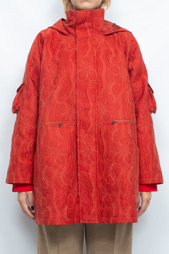 Anemone quilted jacket RED