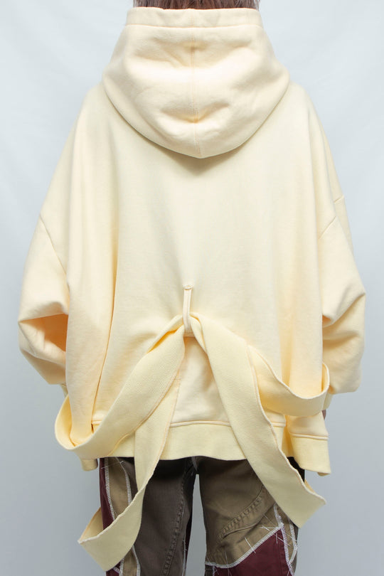 OVER BELT HOODIE CREAM