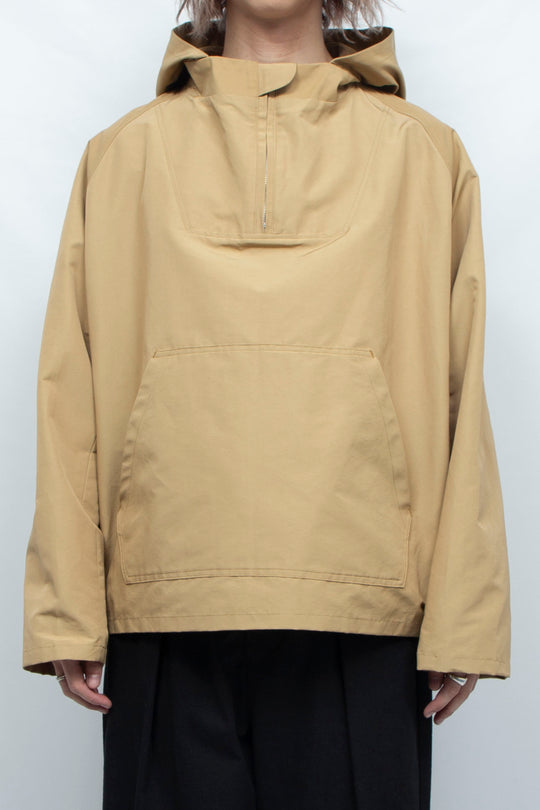 Nylon hoodie  Beige