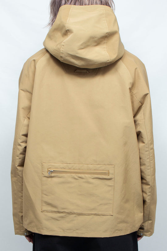 Nylon hoodie  Beige