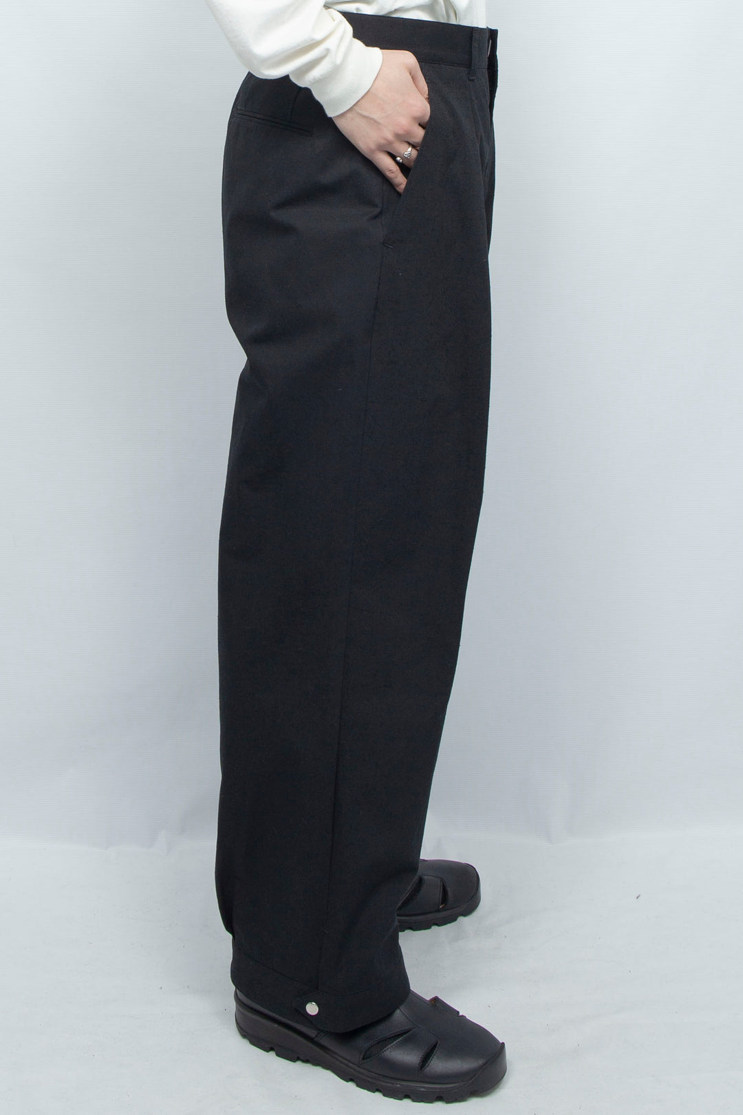 Tuck pants Black