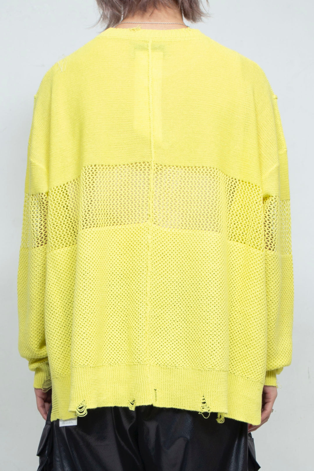 Hand Stitched Crashed Summer Knit YELLOW