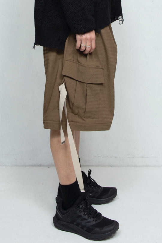 Detachable Wide Cargo Pants OLIVE