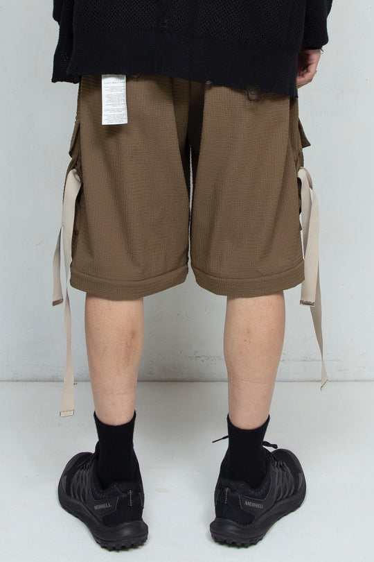 Detachable Wide Cargo Pants OLIVE