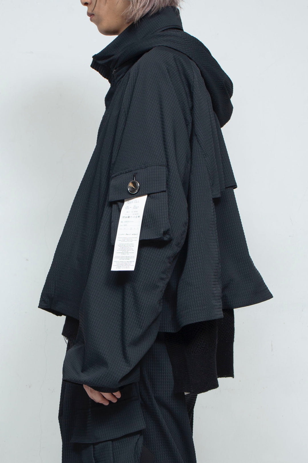 Cropped Hood Blouson BLACK