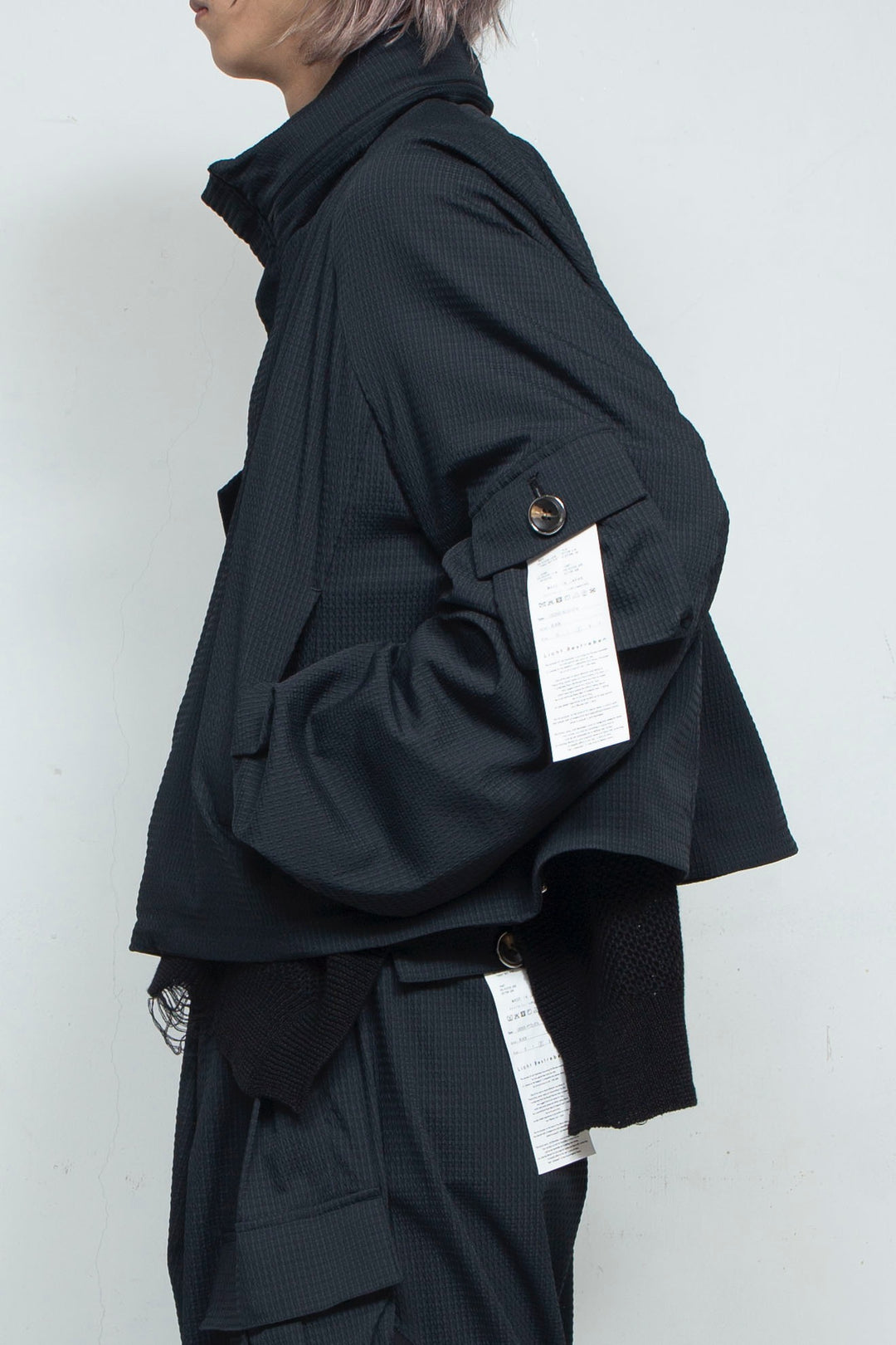 Cropped Hood Blouson BLACK