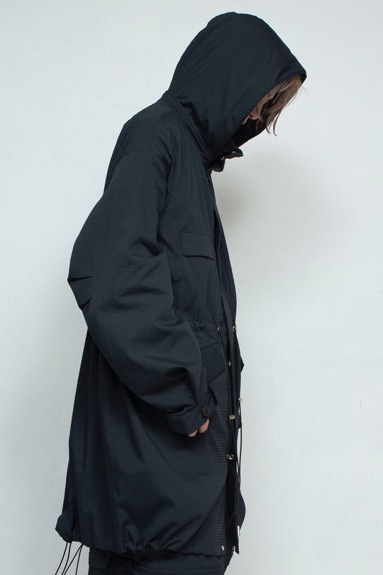 Fishtail Spring Coat BLACK