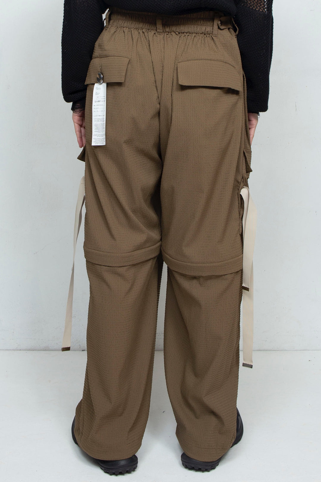 Detachable Wide Cargo Pants OLIVE