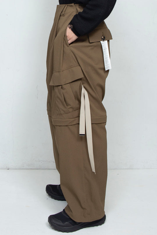 Detachable Wide Cargo Pants OLIVE