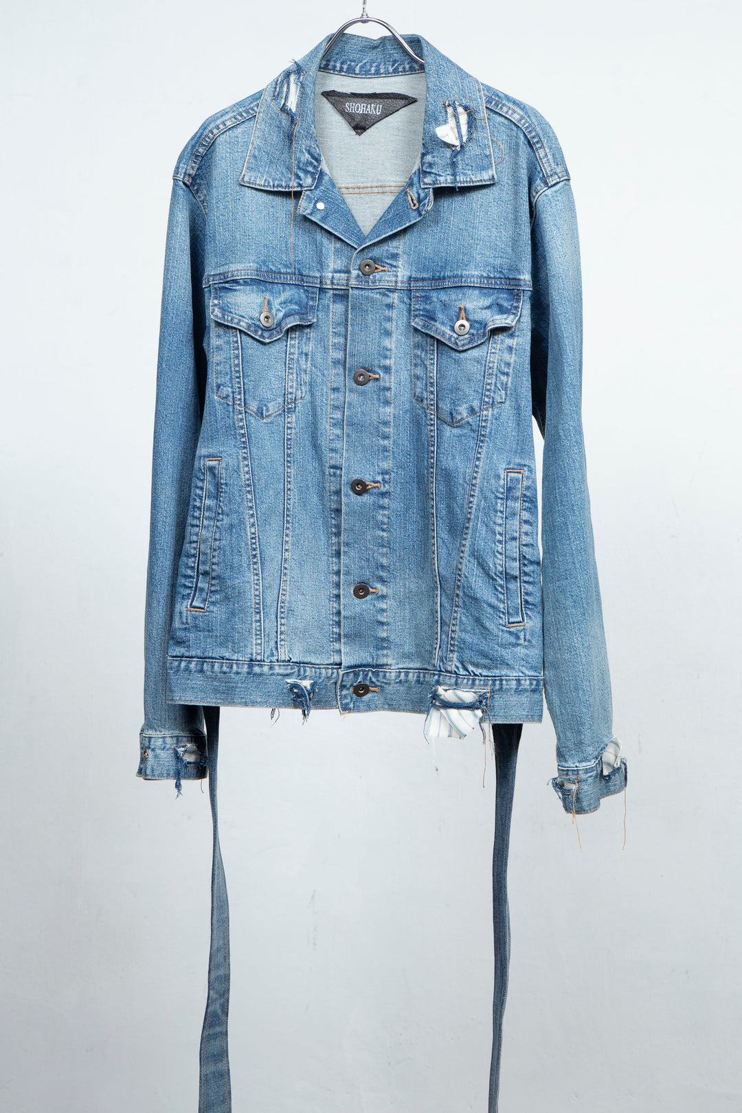 BELTED DENIM JACKET