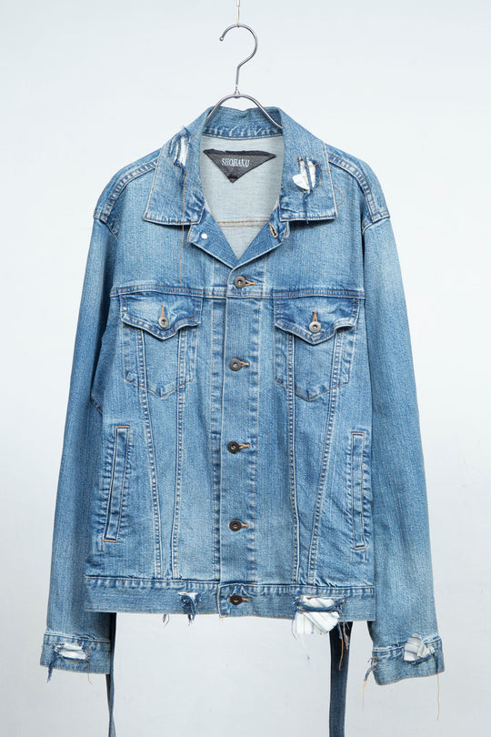 BELTED DENIM JACKET