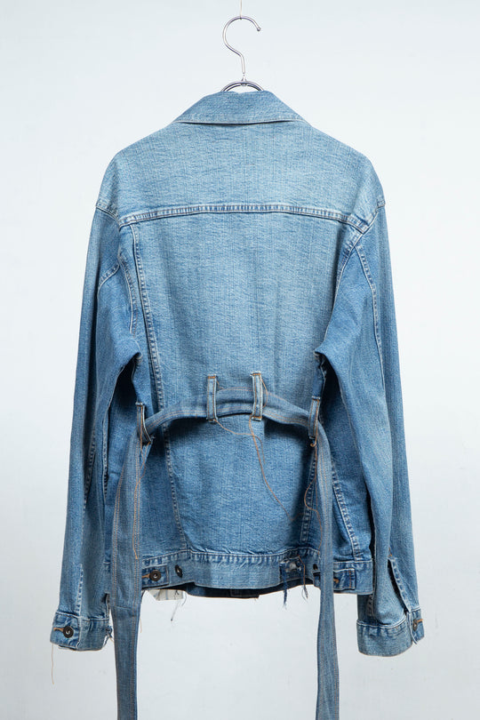 BELTED DENIM JACKET