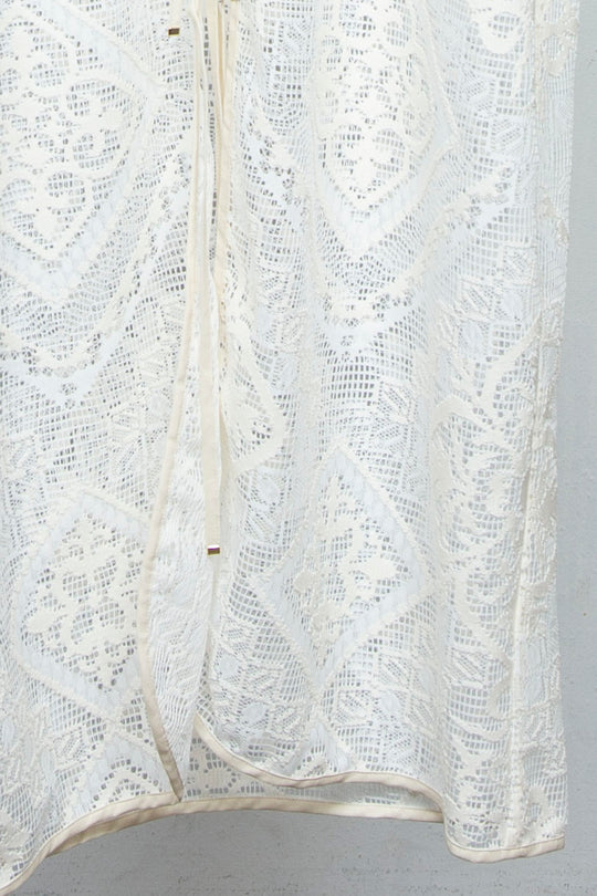 Russell lace Cardigan WHITE