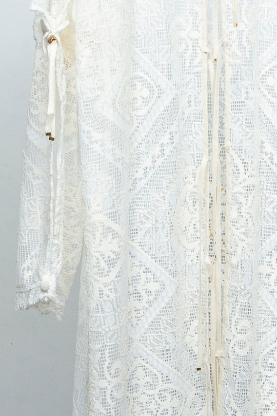 Russell lace Cardigan WHITE