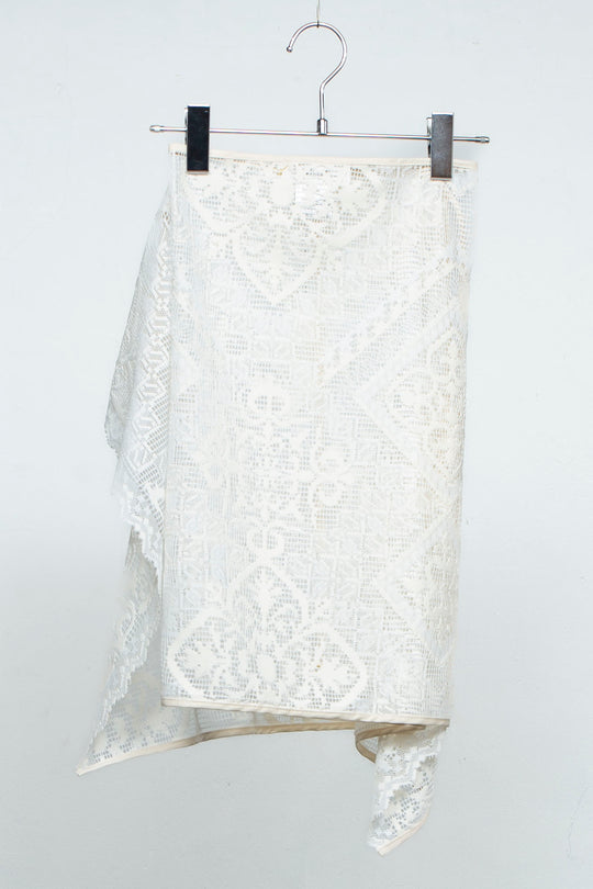 Russell lace Wrap WHITE