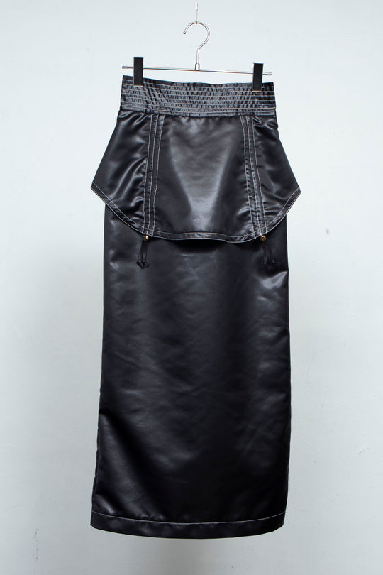 Leather-like Skirt BLACK