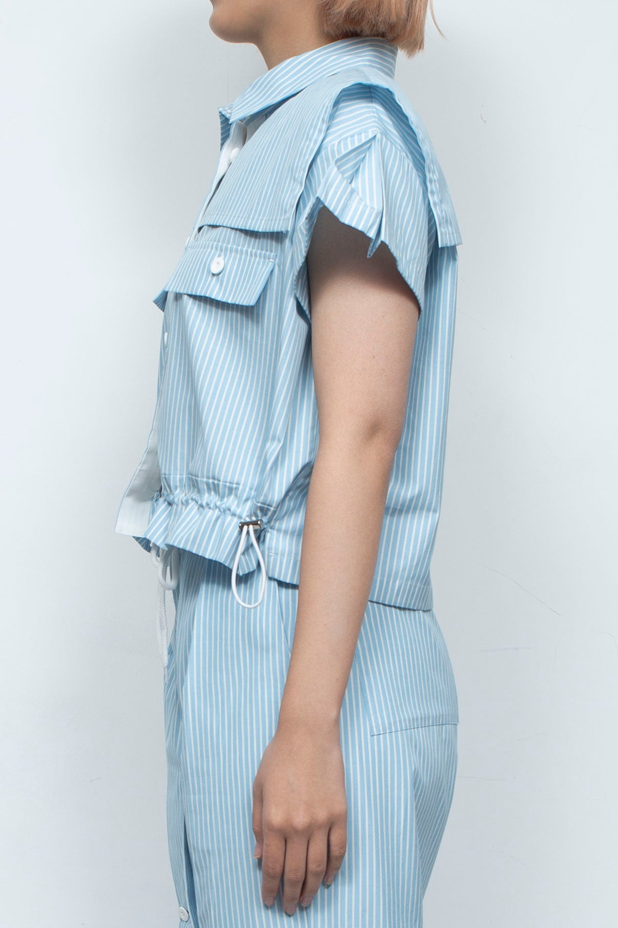 しぇりページ 250101 SHORT SHIRT BLUE／CHERIE（シェリー）／ウィメンズ