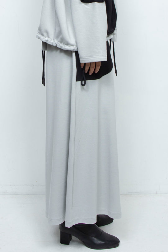 WIDE GREY RIB PANTS