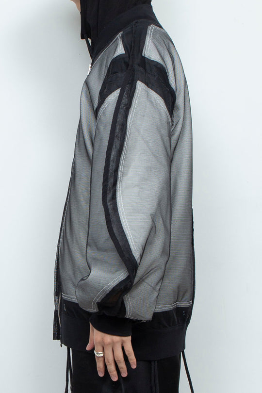 Mesh Sleeve Bomber